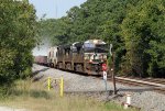 NS 8078 leads train 350 eastbound